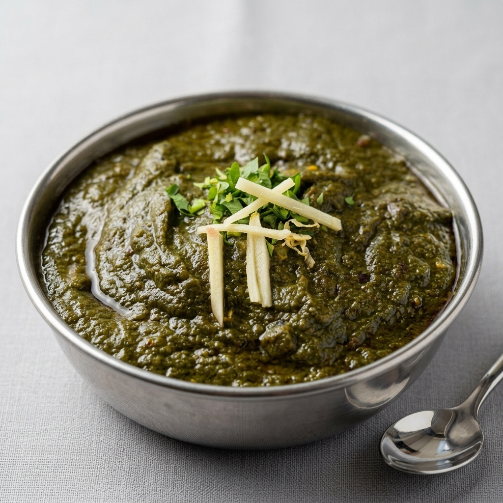 Saag Aloo at Red Chilli Indian Restaurant Corfu